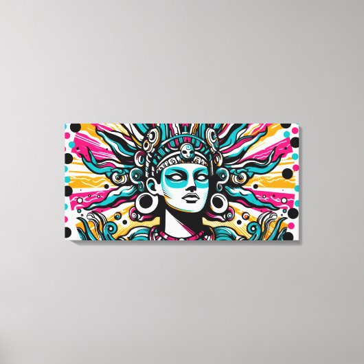 Chalchiuhtlicue 6 canvas afdruk (Voorkant)
