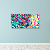 Chalchiuhtlicue Canvas Afdruk (Insitu (Houten vloer))