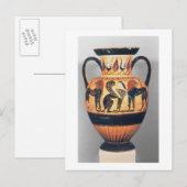 Chalcidiaans zwart figuuramphora die een spinx afs briefkaart (Voorkant / Achterkant)