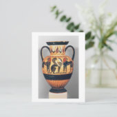 Chalcidiaans zwart figuuramphora die een spinx afs briefkaart (Staand voorkant)