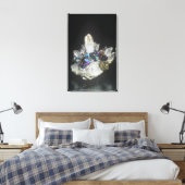Chalcopyriet op Quartz, Roemenië Canvas Afdruk (Insitu (Slaapkamer))