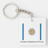 Chaldean Flag Sleutelhanger (Voorkant)