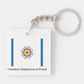 Chaldean Flag Sleutelhanger (Achterkant)