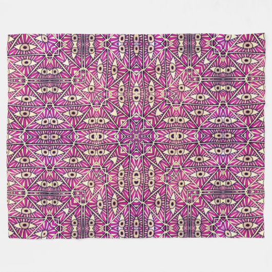 Chaldean Watcher Roos Kwartz — Healing Energy Fleece Deken (Voorkant (Horizontaal))