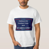 Chaldeans for President Trump 2020 Man T-shirt (Voorkant)
