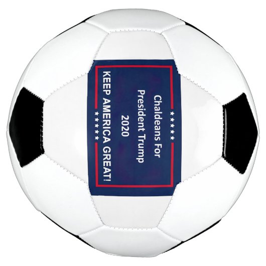 Chaldeans for President Trump 2020 Voetbal (Gedraaid)