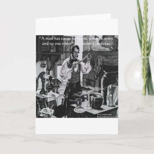 Chales Goodyear Sow & Reap Wisdom Quote Kaart (Voorkant)