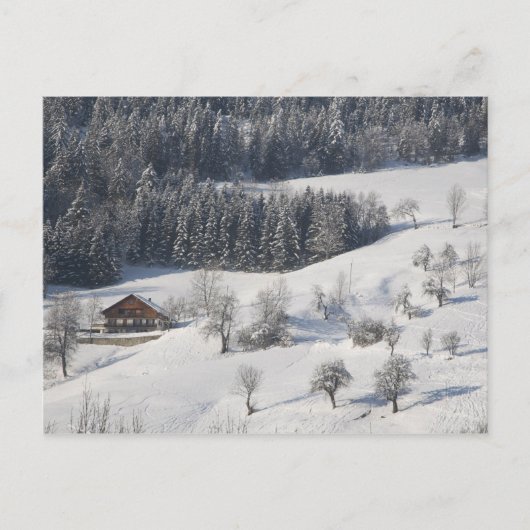 Chalet - Franse Alpen Briefkaart (Voorkant)