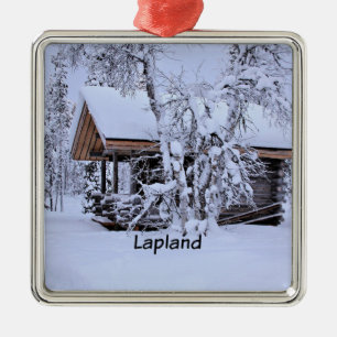 Chalet in Lapland Metalen Ornament