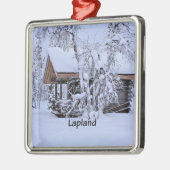 Chalet in Lapland Metalen Ornament (Links)
