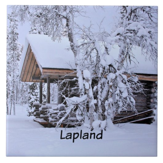 Chalet in Lapland Tegeltje (Voorkant)