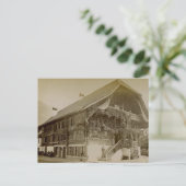 Chalet van Zwitserland te Interlaken, 1890 Briefkaart (Staand voorkant)