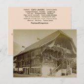  Chalet van Zwitserland te Interlaken, 1890 Briefkaart (Voorkant / Achterkant)