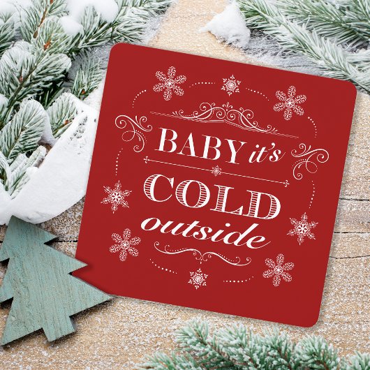 Chalet Winter Holiday Party of Après-ski Cocktails Kaart