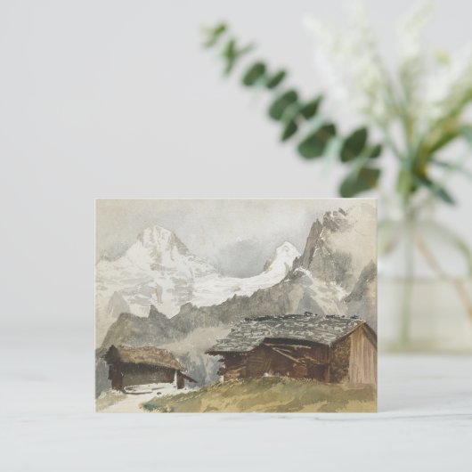 Chalets, Breithorn, Murren van John Singer Sargent Briefkaart (Staand voorkant)