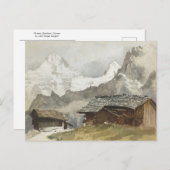 Chalets, Breithorn, Murren van John Singer Sargent Briefkaart (Voorkant / Achterkant)
