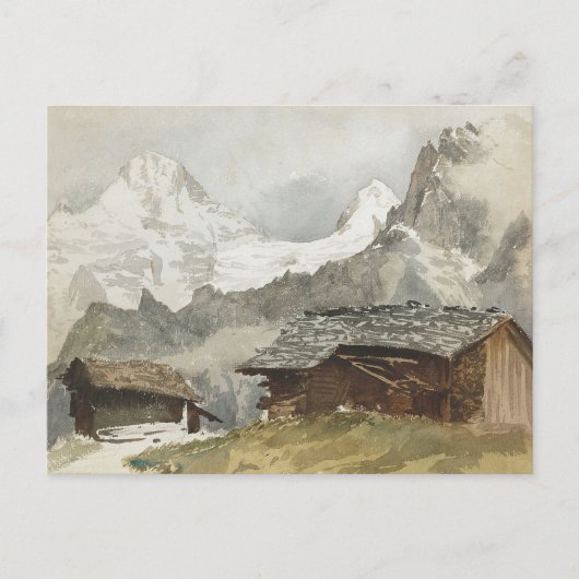 Chalets, Breithorn, Murren van John Singer Sargent Briefkaart (Voorkant)