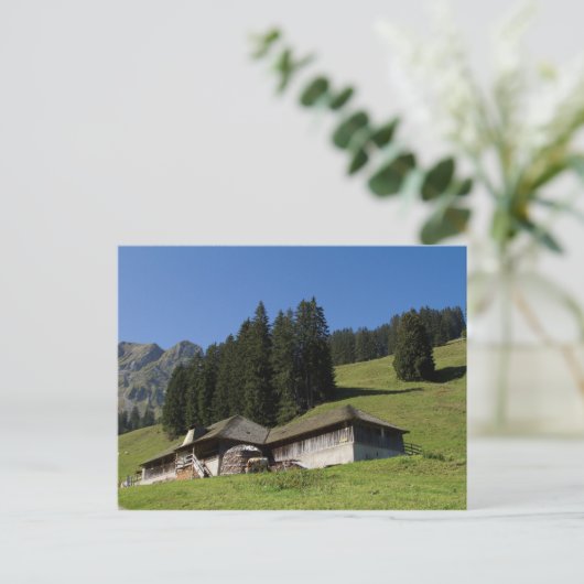 Chalets in de Zwitserse Alpen Briefkaart (Staand voorkant)