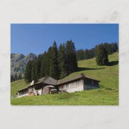 Chalets in de Zwitserse Alpen Briefkaart