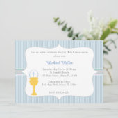 Chalice Blue Grey First Heilige Communauteit Kaart (Staand voorkant)