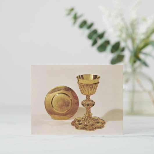 Chalice en gegeten briefkaart (Staand voorkant)