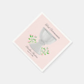 Chalice en roze Buds Greenery First Community Servet (Hoek)