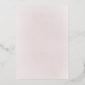 Chalice Host First Communion girl Folie Uitnodiging (Achterkant)