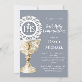 Chalice Host First Communion Kaart