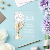 Chalice Host First Holy Communion Acryl Uitnodigingen (Insitu (Huwelijk))