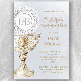 Chalice Host First Holy Communion Kaart