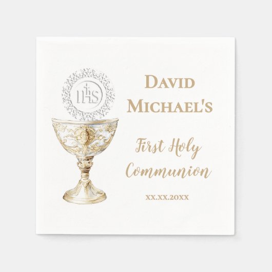 Chalice Host First Holy Communion Servet (Voorkant)
