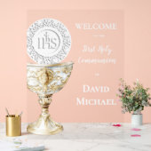 Chalice Host First Holy Communion welcome Acryl Bord (Huwelijk)