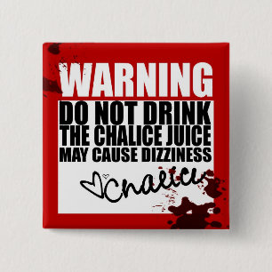 Chalice Juice Vierkante Button 5,1 Cm