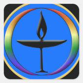 Chalice Lighter Vierkante Sticker (Voorkant)