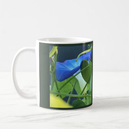 Chalice-of-Blue Morning Glory Koffiemok (Links)