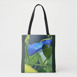 Chalice-of-Blue Morning Glory Tote Bag