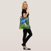 Chalice-of-Blue Morning Glory Tote Bag (Op model)