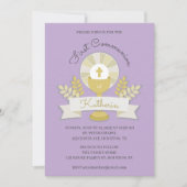 Chalice, paarse eerste uitnodiging van de gemeensc (Voorkant)