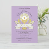 Chalice, paarse eerste uitnodiging van de gemeensc (Staand voorkant)