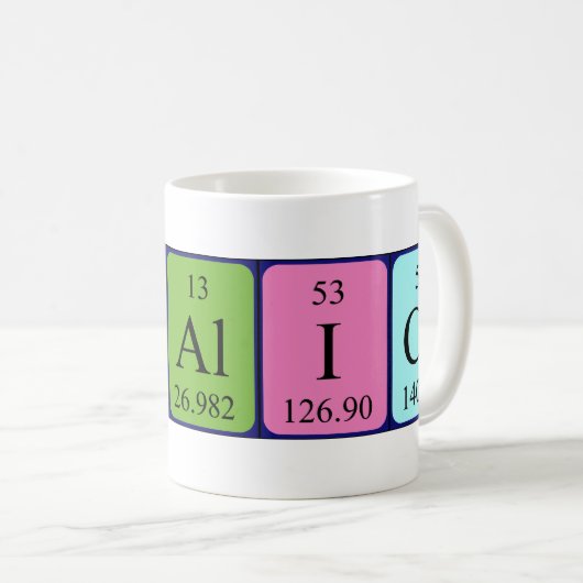 Chalice periodieke lijstnaam mok (Voorkant rechts)