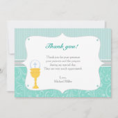 Chalice Turquoise Hartelijk dank Bedankkaart (Voorkant)