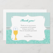 Chalice Turquoise Hartelijk dank Bedankkaart (Voorkant / Achterkant)