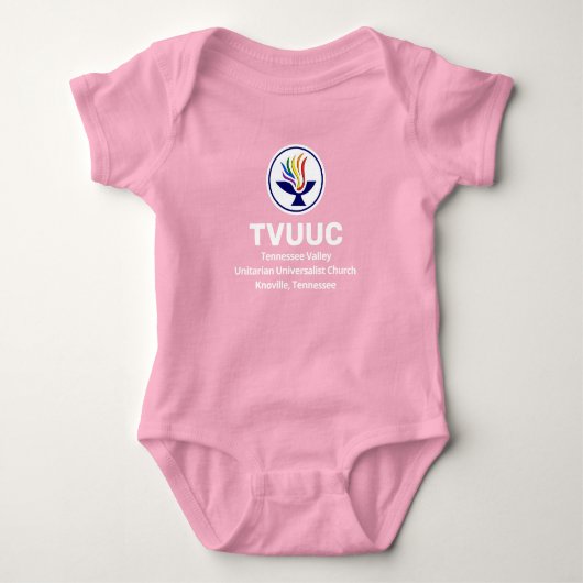 Chalice / TVUUC Pink Romper (Voorkant)