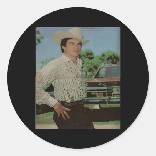 Chalino Sanchez direct uit Sinaloa Ronde Sticker (Voorkant)