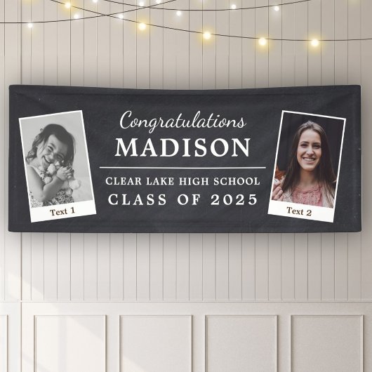 Chalk Afstuderen feliciteert Rustic 2 - Foto Spandoek