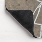 Chalk Art Meisje met een hart Muismat (Hoek)