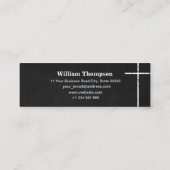 Chalk Black and White Afstuderen Name Kaart Contactkaartje (Achterkant)