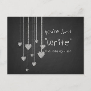 Chalk Board Heart School Kids Valentines Feestdagenkaart