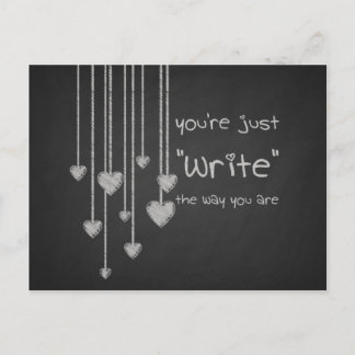 Chalk Board Heart School Kids Valentines Feestdagenkaart