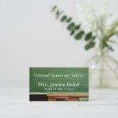Chalk Board School Visitekaartje (Staand voorkant)